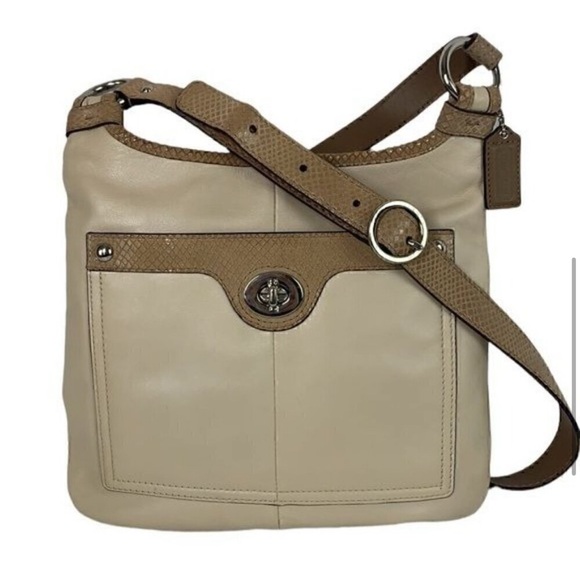 Coach Handbags - Coach Tan Crossbody Bag with Adjustable Strap